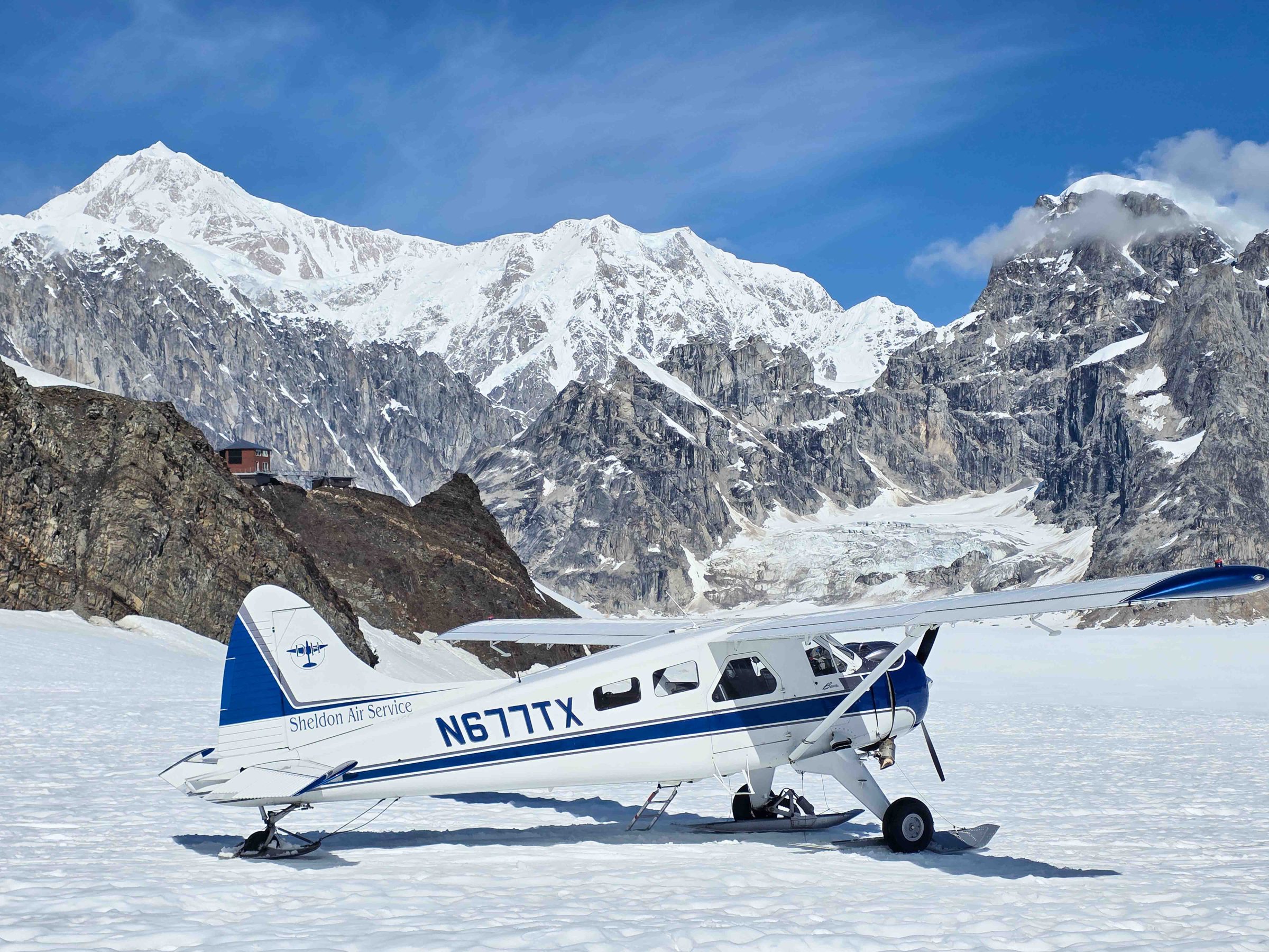 DeHavilland Beaver Denali Glacier Landing