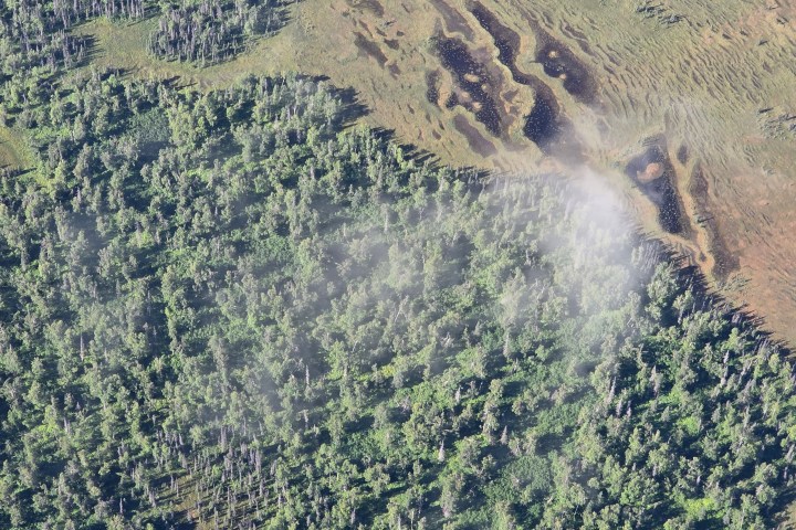 Soaring above clouds during Alaska Summer Flightseeing Talkeetna Region