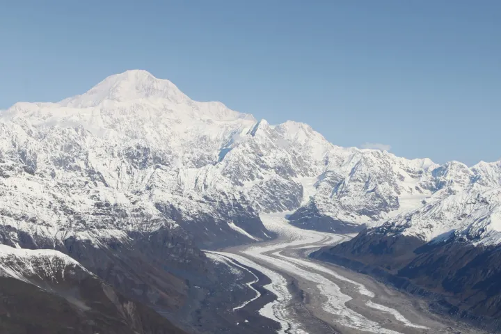 Mt McKinley summit on clear day