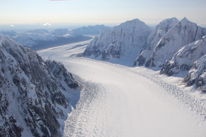 Snow Covered Ruth Glacier
