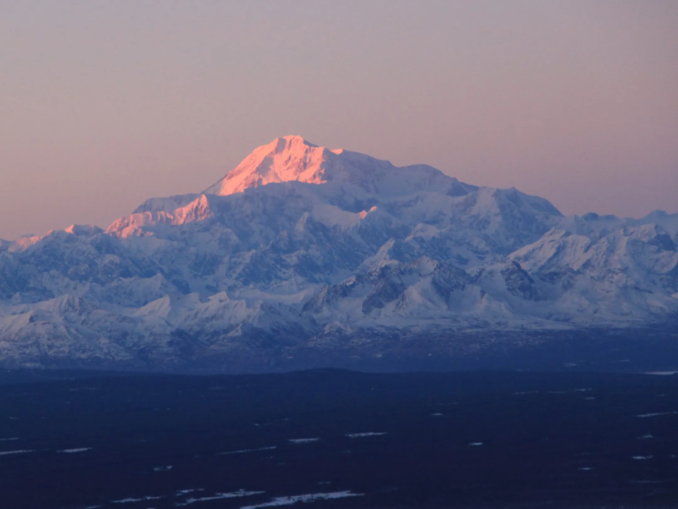 a view of a large mountain in the background