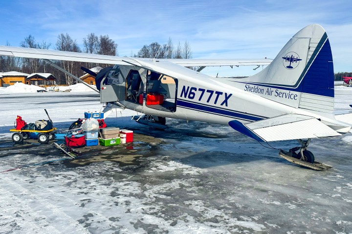 Beaver being loaded at TKA Airport