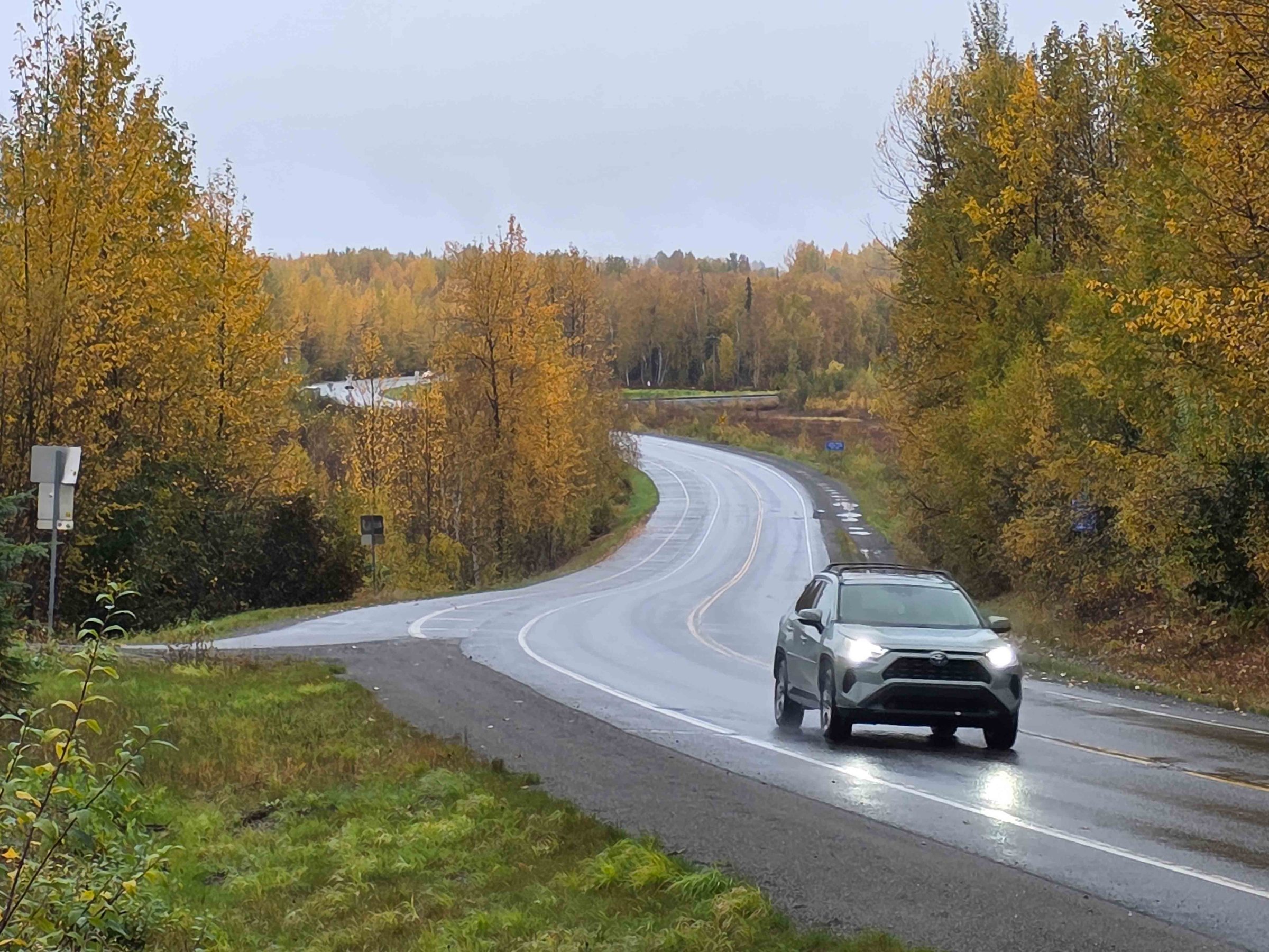 Denali Lookout on Cloudy Fall Day