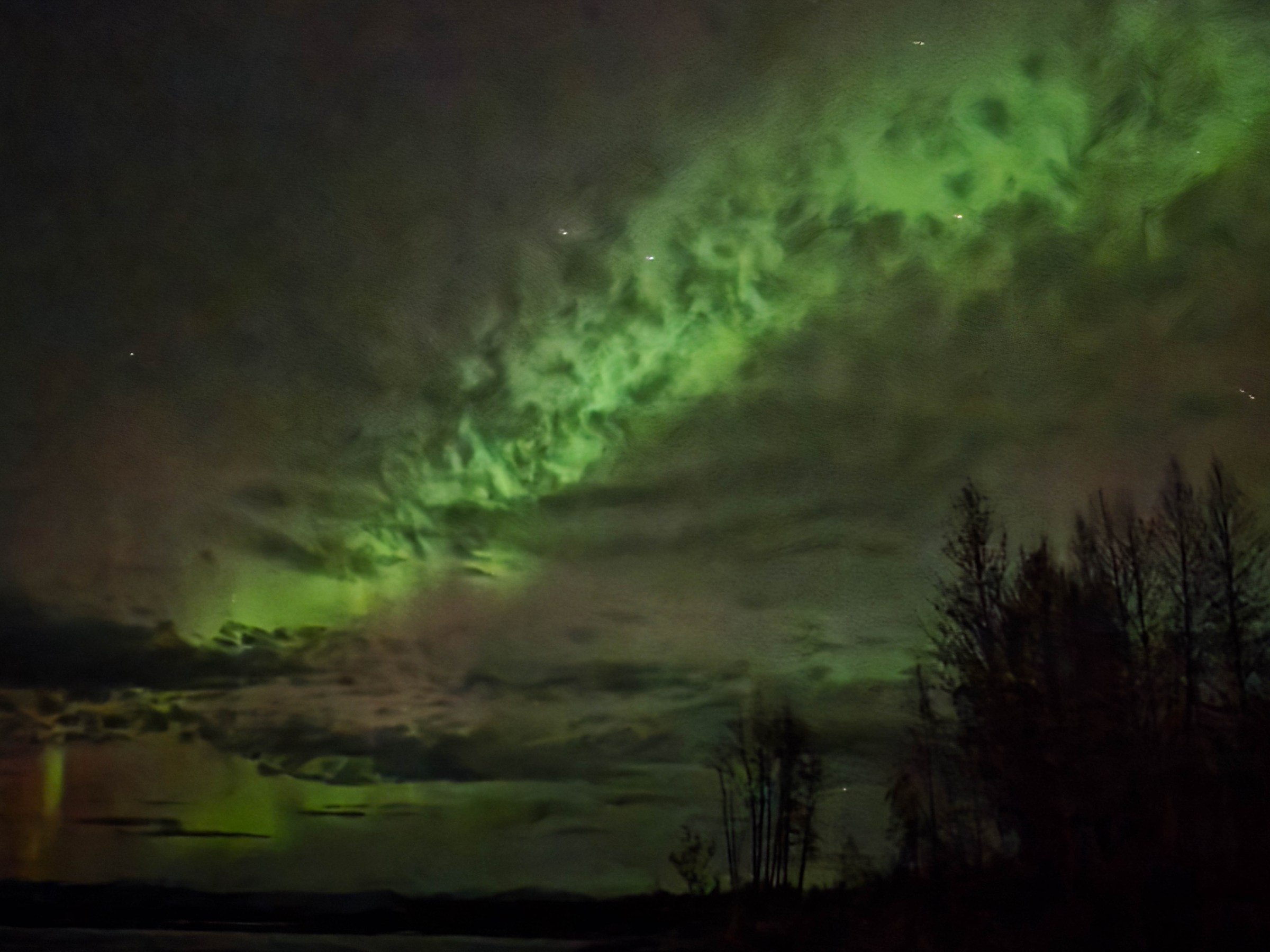 Aurora Borealis over Susitna River
