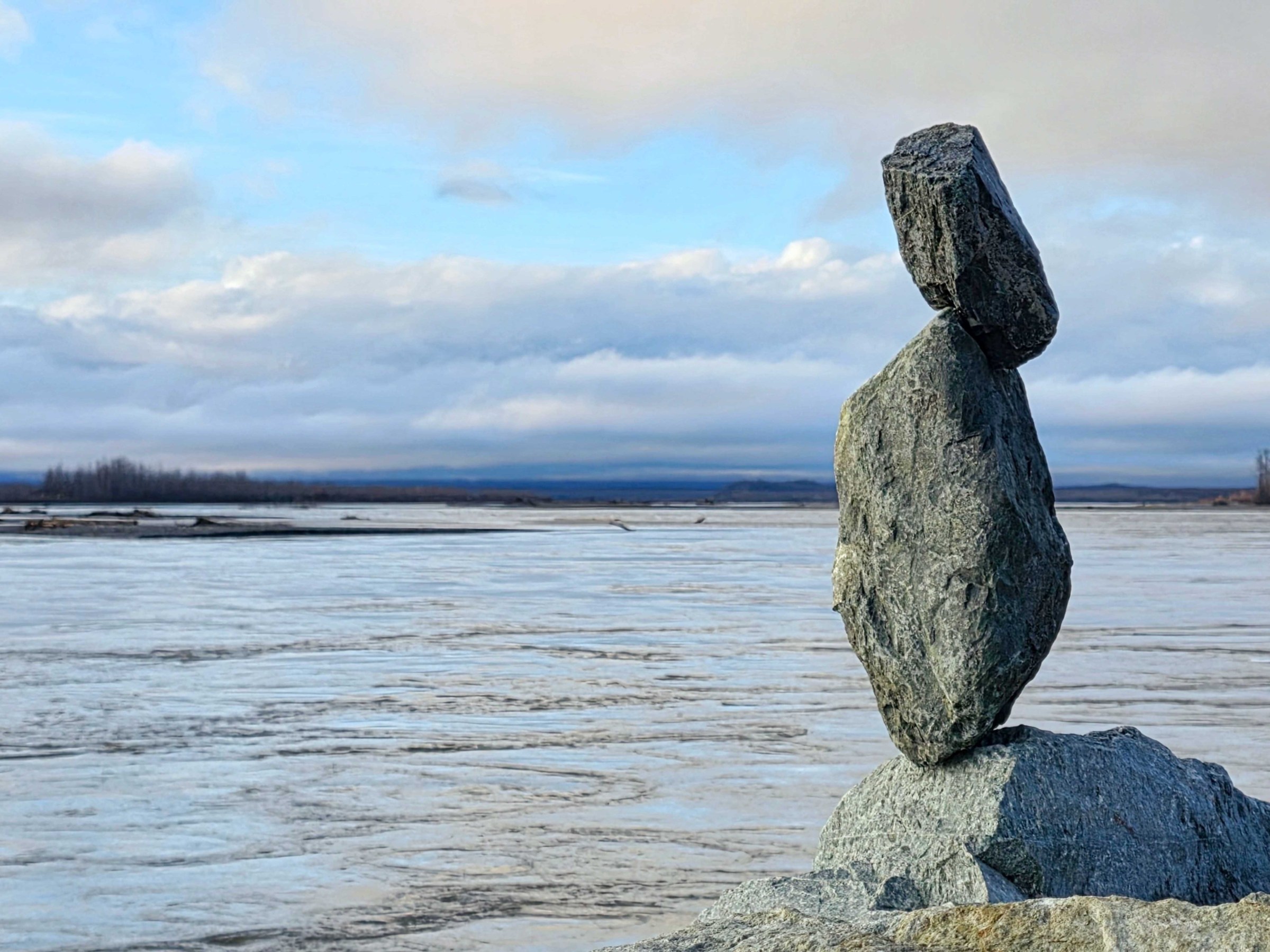 Stacked Stones by Susitna River