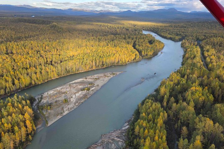 Fall View of the Talkeetna Region on flightseeing tour to Denali