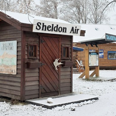 Sheldon Air Kiosk in Talkeetna Winter