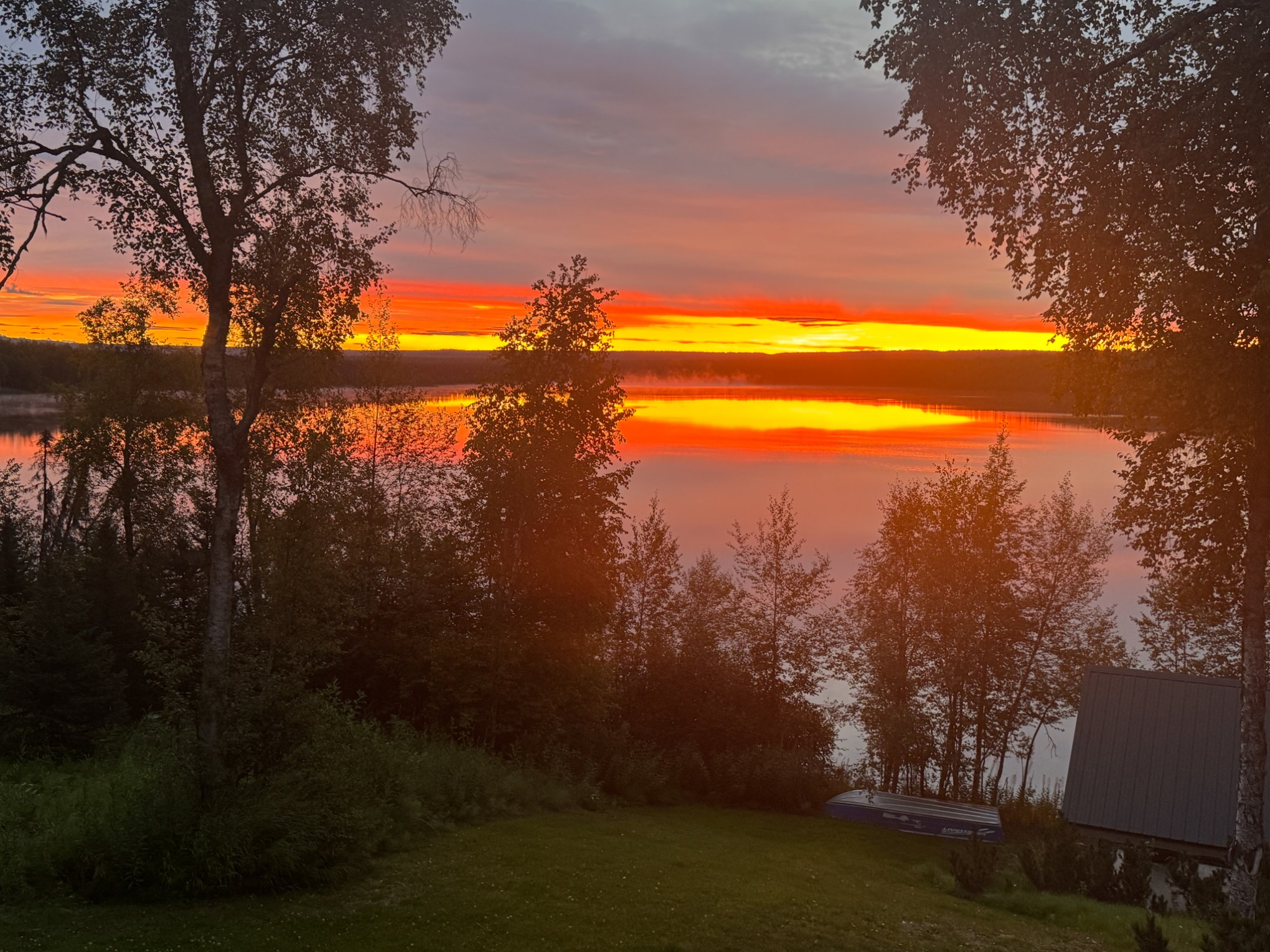 Vibrant Sunset Summer Evenings in Alaska Fly In Experience